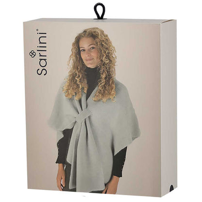 Gebreide poncho dames - Licht Grijs
