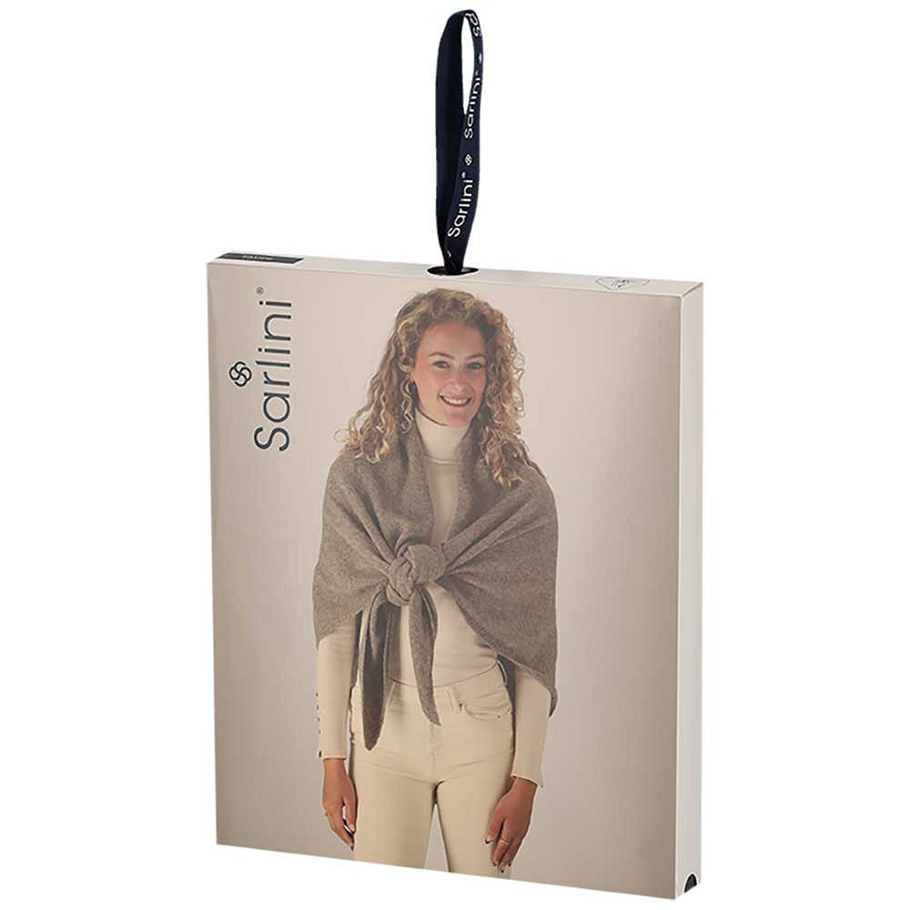 Gebreide omslagdoek - Dames - Donker Taupe