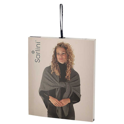 Gebreide omslagdoek - Dames - Antraciet