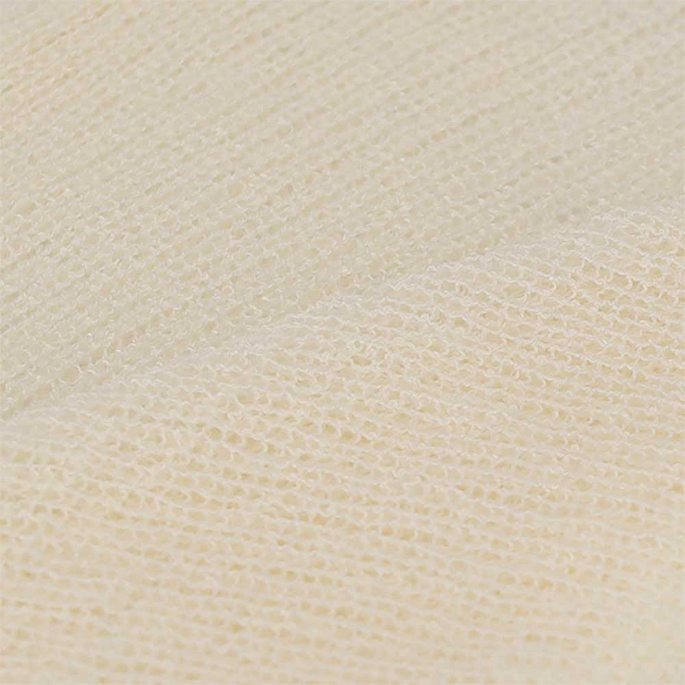 Gebreide zomerponcho - Dames - Offwhite