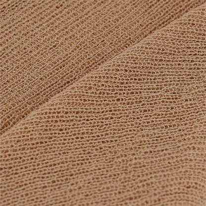 Gebreide zomerponcho - Dames - Zand