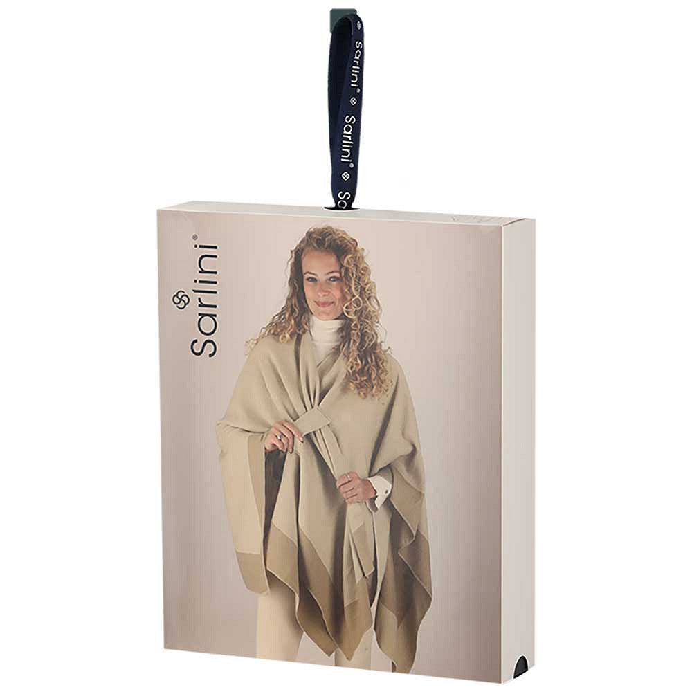 Geweven poncho - Dames - Whoolwhite