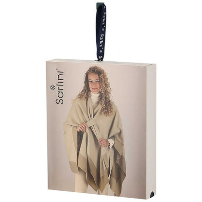 Geweven poncho - Dames - Whoolwhite