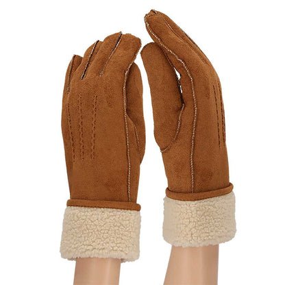 Bucket hat + handschoenen dames - Suède - One size