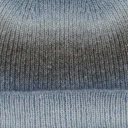 Gebreide muts dames - Multi Denim
