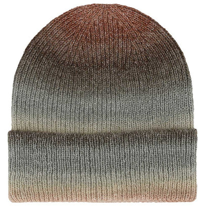 Women's Knitted Scarf and Hat Set - Multi Neutrals