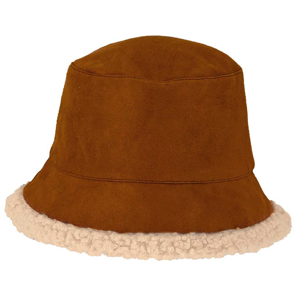 Wanten + buckethat dames - Suède - One size