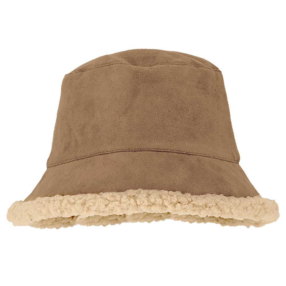 Wanten + buckethat dames - Suède - One size