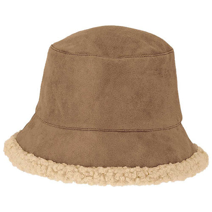 Wanten + buckethat dames - Suède - One size