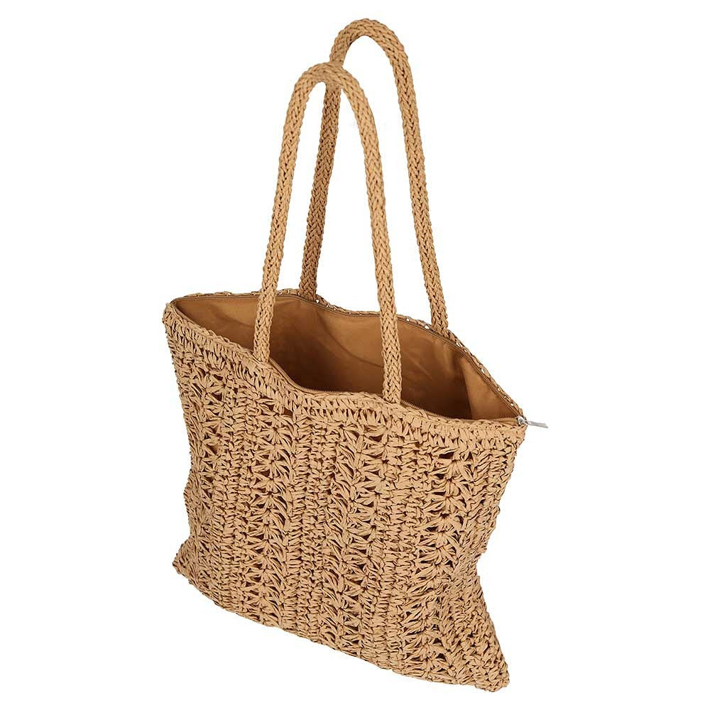 Strandtas Dames - Riet - Nature - One Size