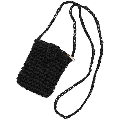 Sac Téléphone Femme - Paille Naturelle