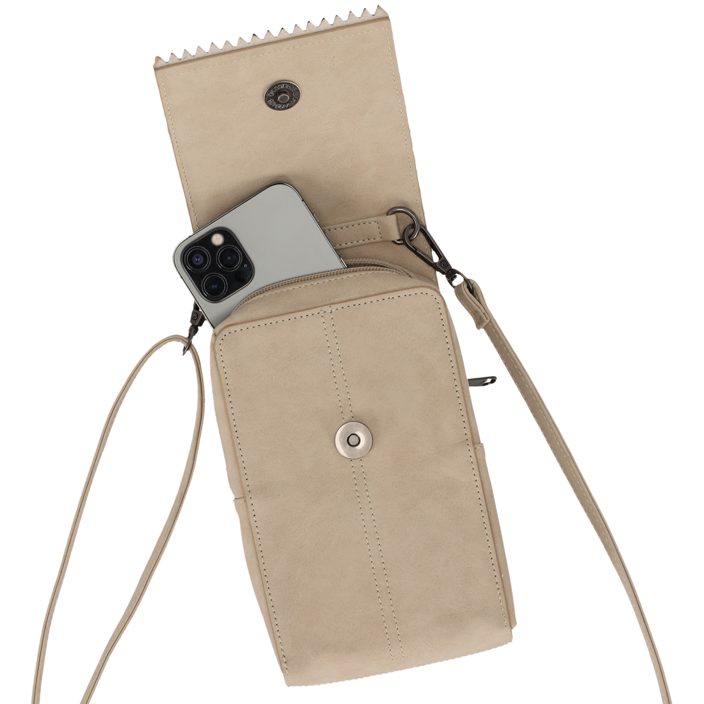 Telefoontasje dames crossbody - PU Leer