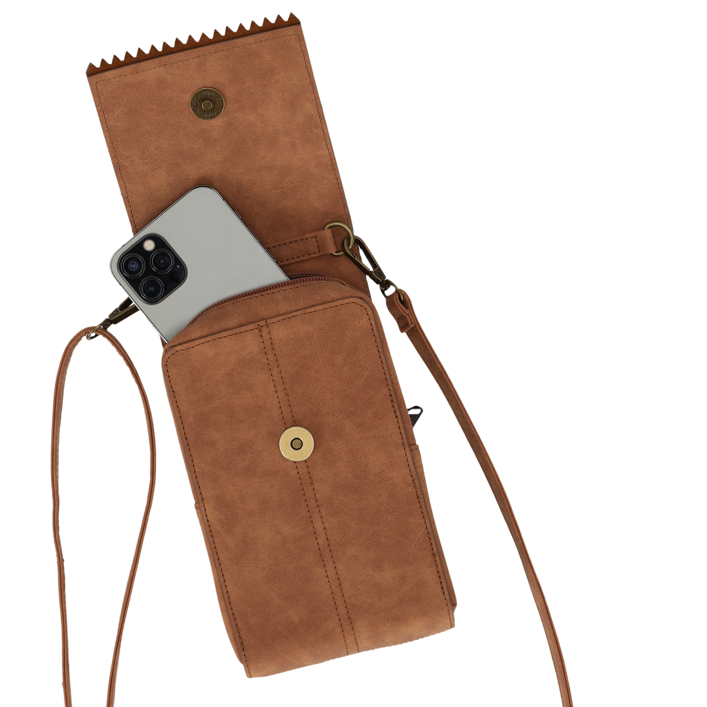 Telefoontasje dames crossbody - PU Leer