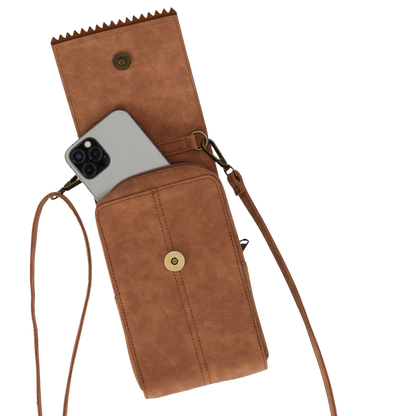 Telefoontasje dames crossbody - PU Leer