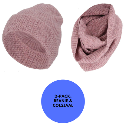 Beanie + Colsjaal meisjes - Winterset - One Size