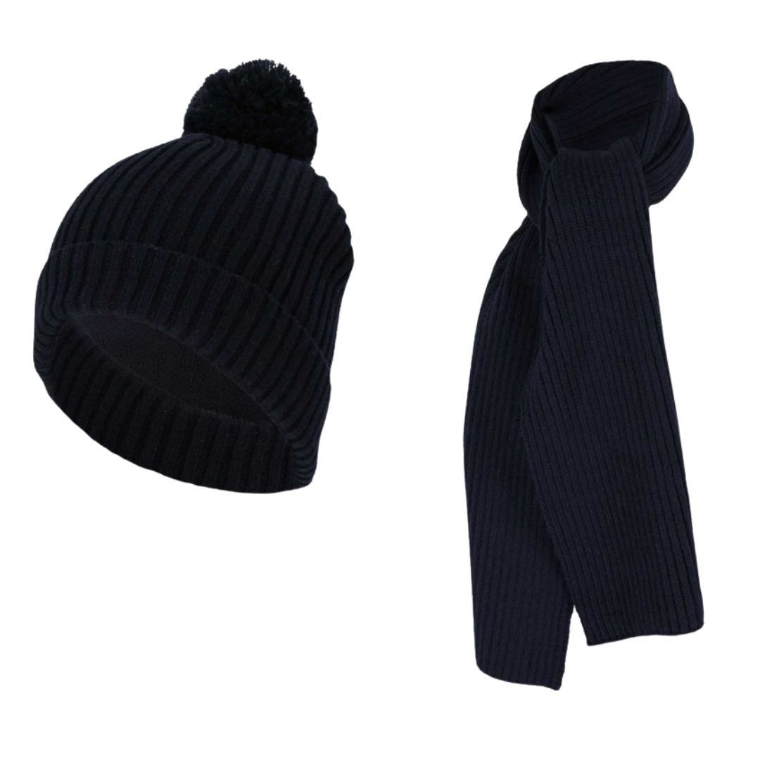 Sjaal + Muts meisjes - Ribbed - 2 t/m 8 jaar