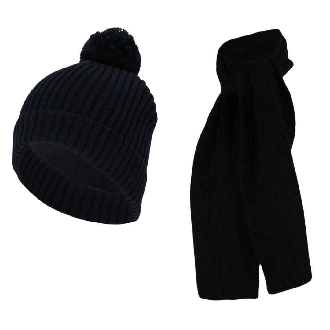 Sjaal + Muts meisjes - Ribbed - 2 t/m 8 jaar