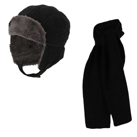 Bonnet &amp; écharpe pilote garçons - Ensemble hiver - 2 à 8 ans