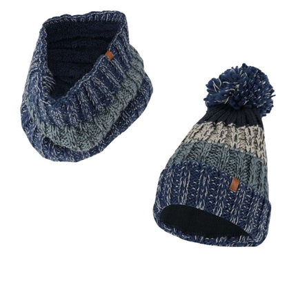 Skiset Herren - Mütze & Schal - Fashion Stripes - Einheitsgröße