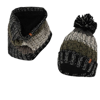Skiset Herren - Mütze & Schal - Fashion Stripes - Einheitsgröße