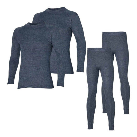 Thermo set heren - 2 x Shirt/Broek - Heren - Antraciet - 2-Pack
