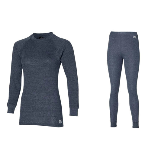 Thermo broek/shirt dames - Set - Antraciet - 2 x broek/shirt