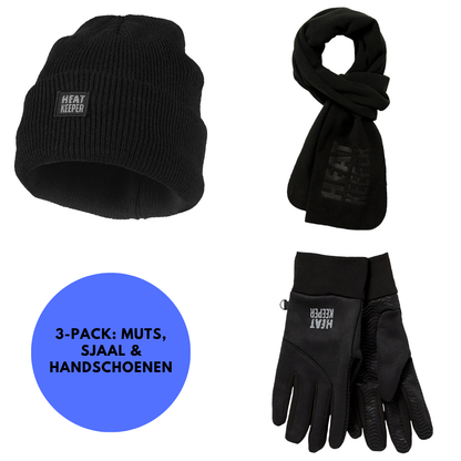 Thermo set Heren - Muts/Handschoenen/Sjaal