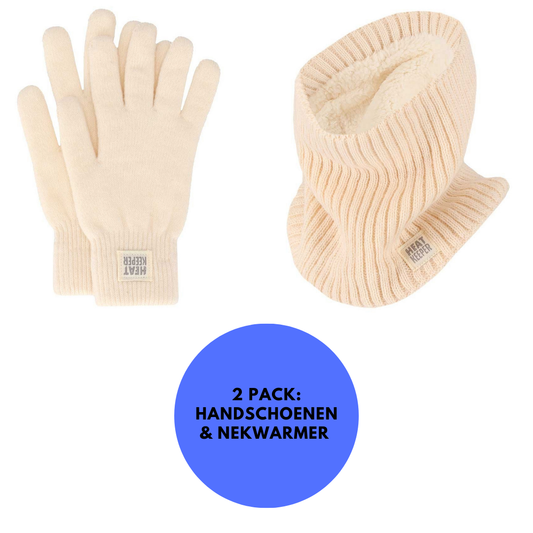 Thermo set Dames - Handschoenen/Nekwarmers - Onesize