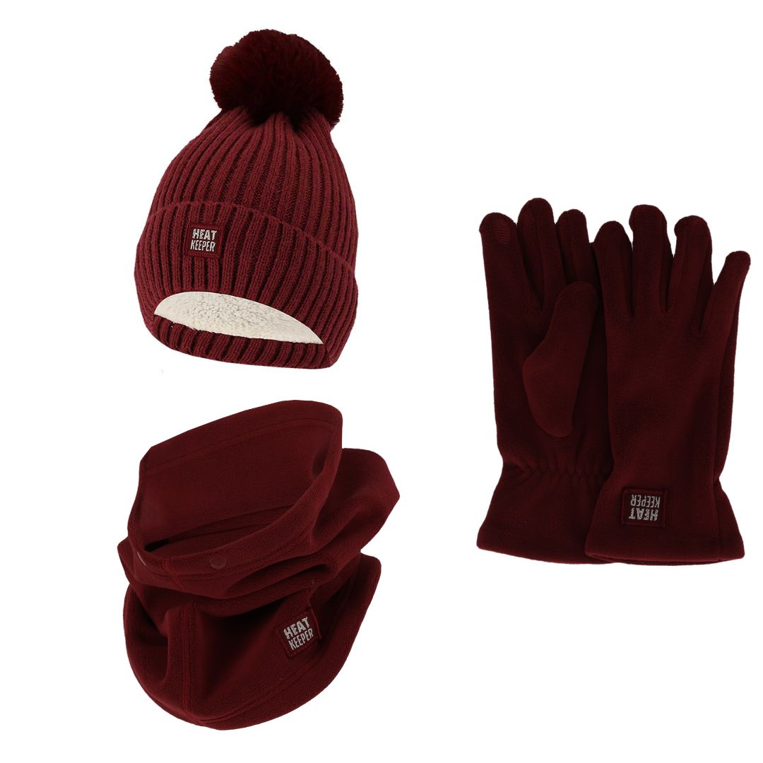 Thermoset für Damen – Mütze/Schal/Handschuhe