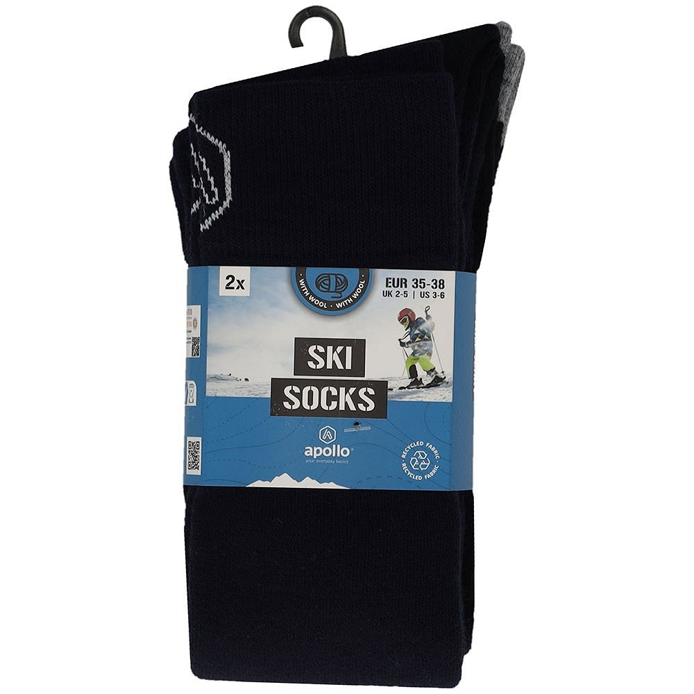 Skisocken Kids - Einfarbig - Unisex - 4er-Pack