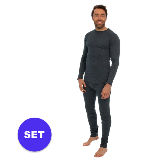 Thermo set heren - Shirt/Broek - Heren - Antraciet