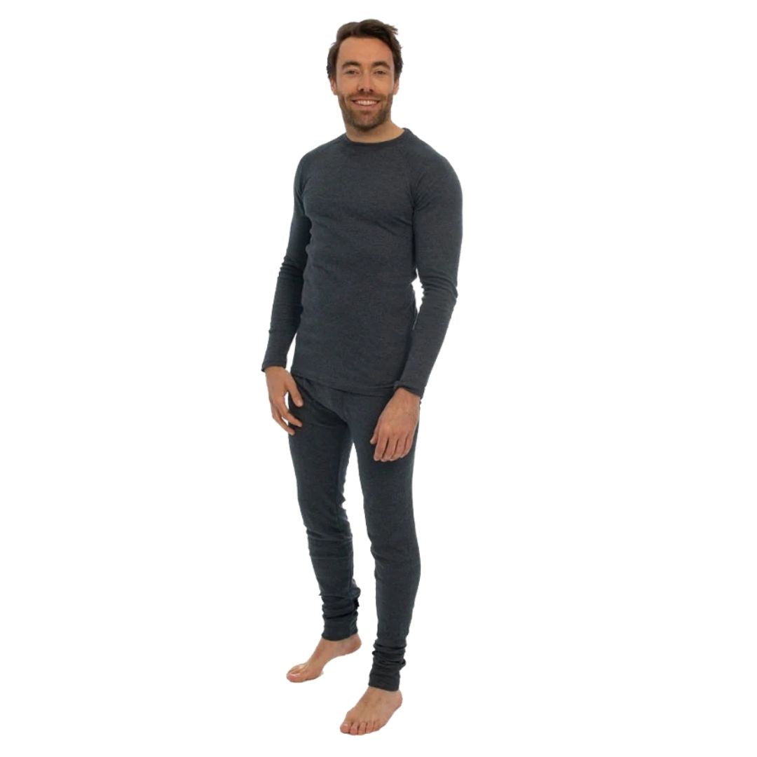 Thermo broek/shirt heren - Set - Antraciet - L