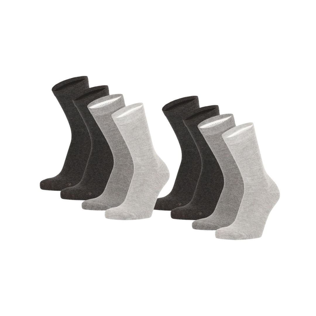 Bambus-Kindersocken Basic – Schwarz – 4er-Pack