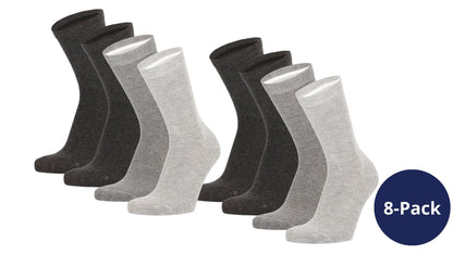 Bambus-Kindersocken Basic – Schwarz – 4er-Pack