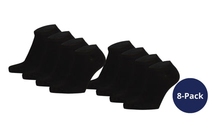 Bamboo Sneaker-Socken für Kinder – Schwarz – 4er-Pack