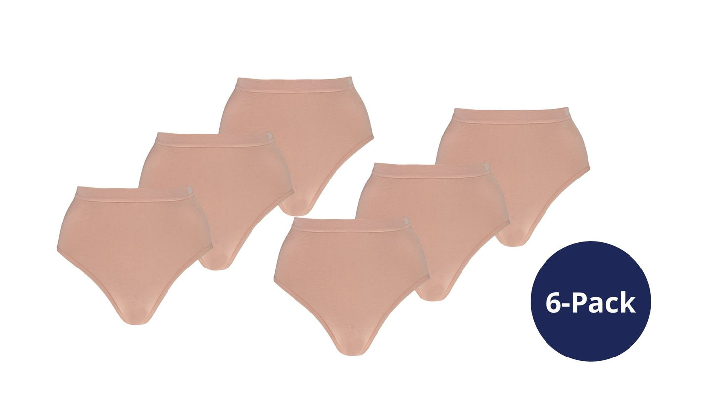 Bambus-Slips mit hoher Taille – Schwarz – 3er-Pack