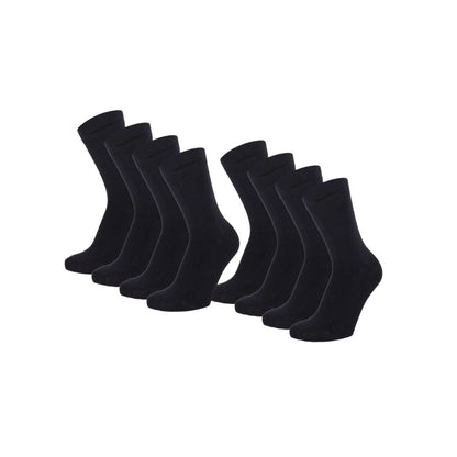 Bambus-Kindersocken Basic – Schwarz – 4er-Pack