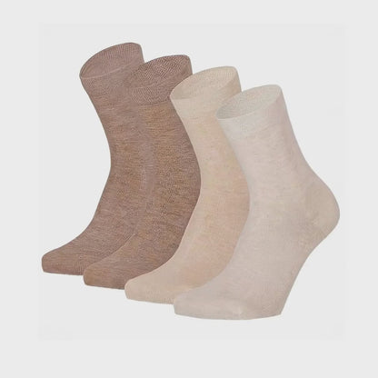 Bambus-Kindersocken Basic – Schwarz – 4er-Pack