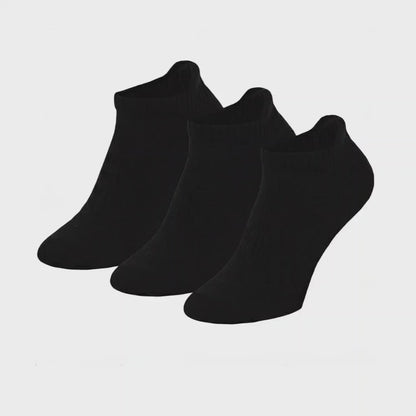 Sneaker sportsokken - Zwart - Badstof - 3-Pak