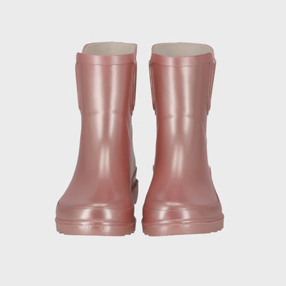 Regenlaarzen Chelsea -  Roze Metallic