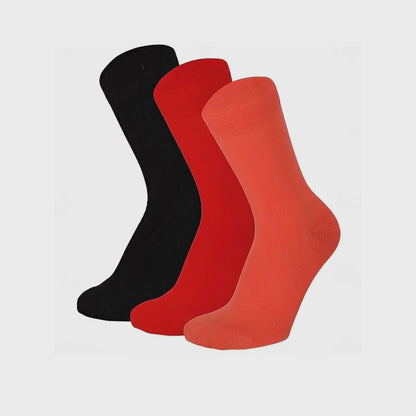 Bamboe sokken  - Kleurvol - Unisex - 3-Pack - Multi Rood