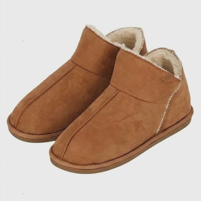 Pantoufles hautes pour hommes - Daim