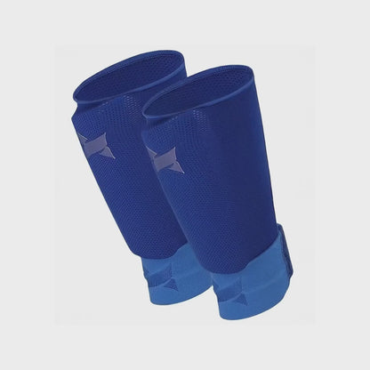 Xtreme - Grip-Socken + Füßlinge + Schienbeinschoner + Knöchelriemen - Kobaltblau
