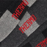 Thermo wandelsokken grijs – Apollo – detail breisteek met Thermo-opdruk